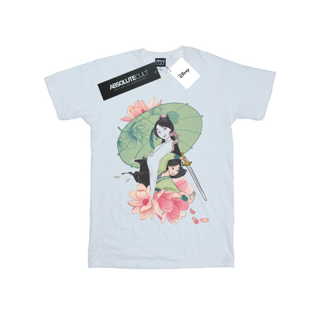 Li-cense Disney heren mulan magnolia collage t-shirt UTBI19892_white large