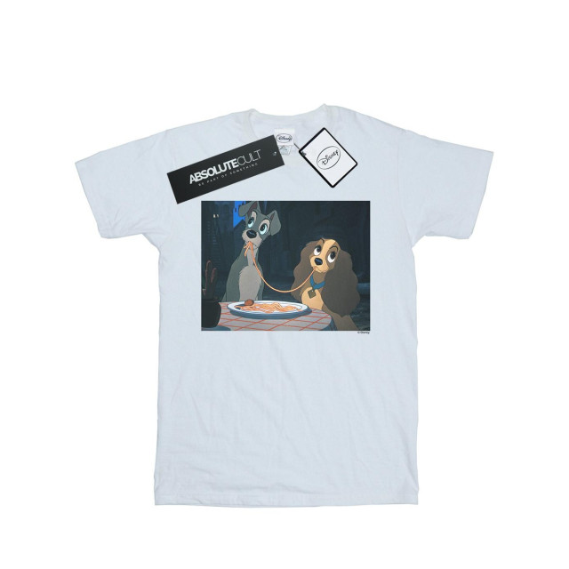 Li-cense Disney heren lady and the tramp spaghetti slurp t-shirt UTBI18909_white large