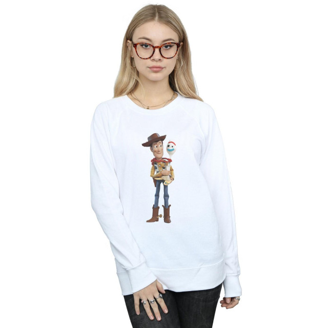 Li-cense Disney dames toy story 4 woody en forky sweatshirt UTBI48279_white large Li-cense Disney dames toy story 4 woody en forky sweatshirt UTBI48279_white large