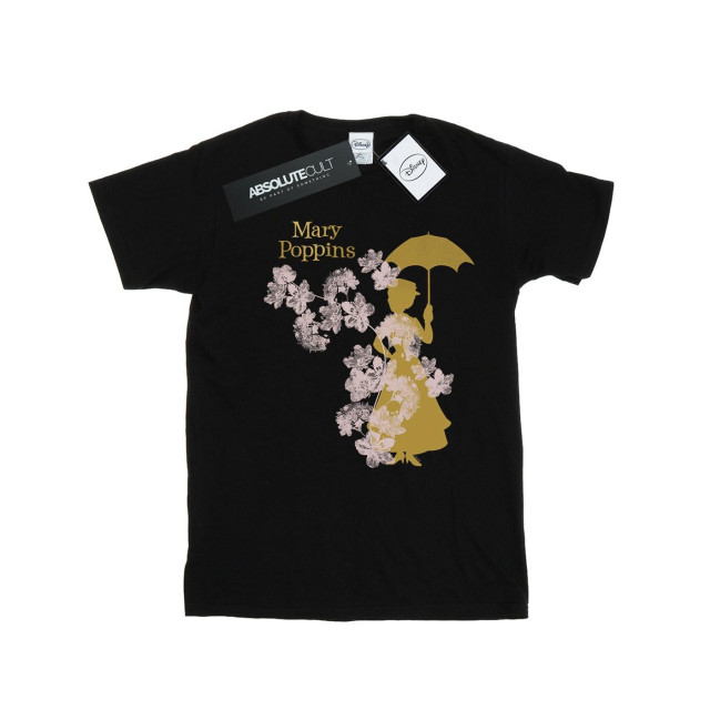 Li-cense Disney heren mary poppins bloemen silhouet t-shirt UTBI18625_black large