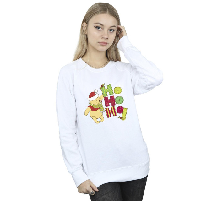 Li-cense Disney dames winnie the pooh ho ho ho sjaal sweatshirt UTBI43060_white large