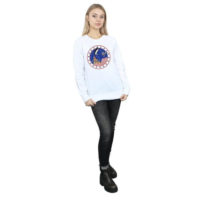 Li-cense Nasa dames klassiek raket 76 sweatshirt UTBI42599_white large