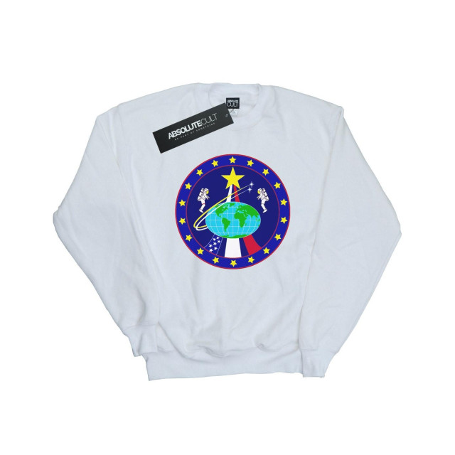 Li-cense Nasa dames klassiek globe astronauten sweatshirt UTBI42611_white large