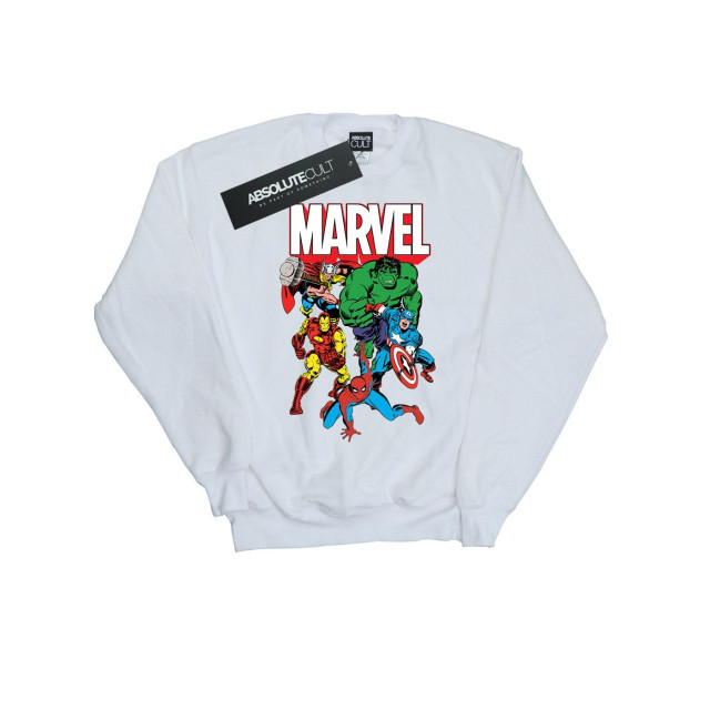Li-cense Marvel comics dames groeps shot sweatshirt UTBI1971_white large