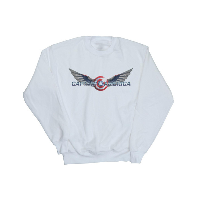 Li-cense Marvel dames falcon and the winter soldier captain america logo sweatshirt UTBI19230_white large