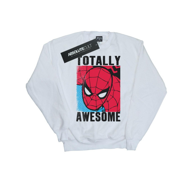 Li-cense Spider-man heren-totally awesome sweatshirt UTBI1876_white large