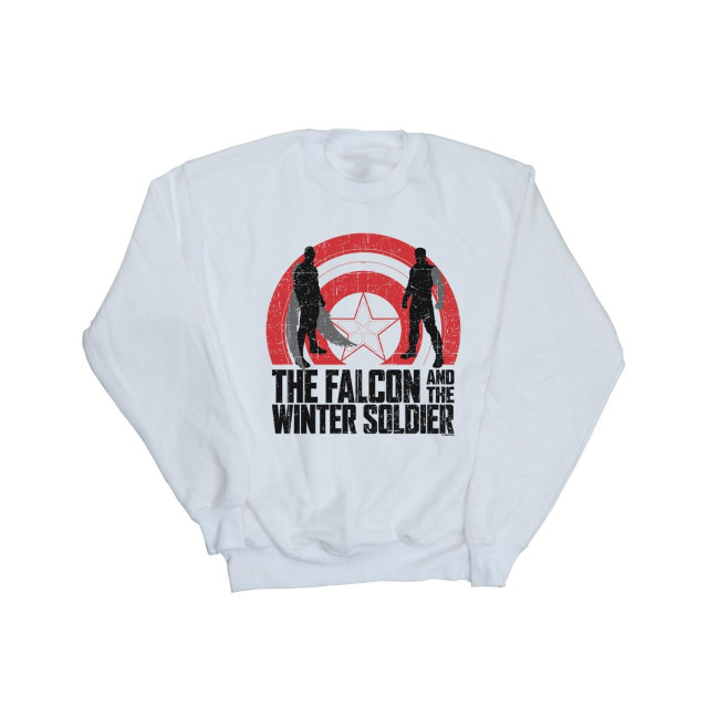 Li-cense Marvel dames the falcon and the winter soldier schild silhouetten sweatshirt UTBI19158_white large