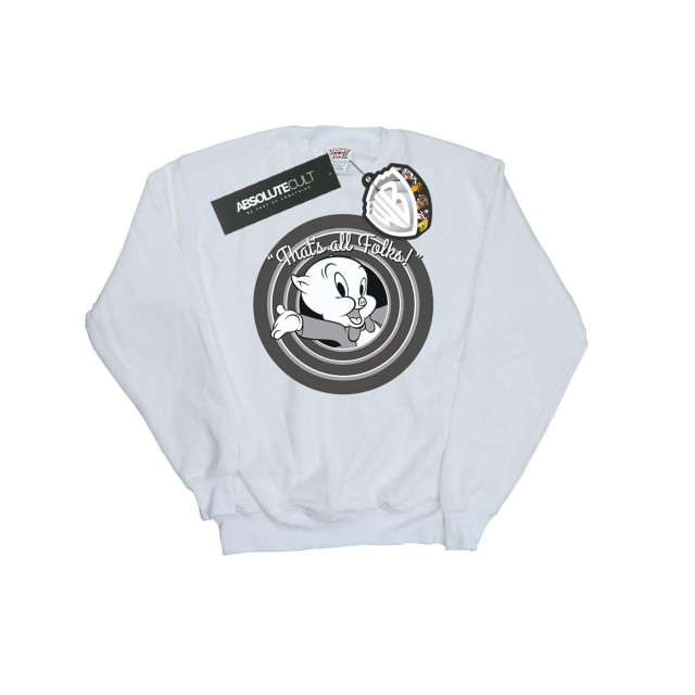 Li-cense Looney tunes heren that´s all folks porky pig sweatshirt UTBI1987_white large