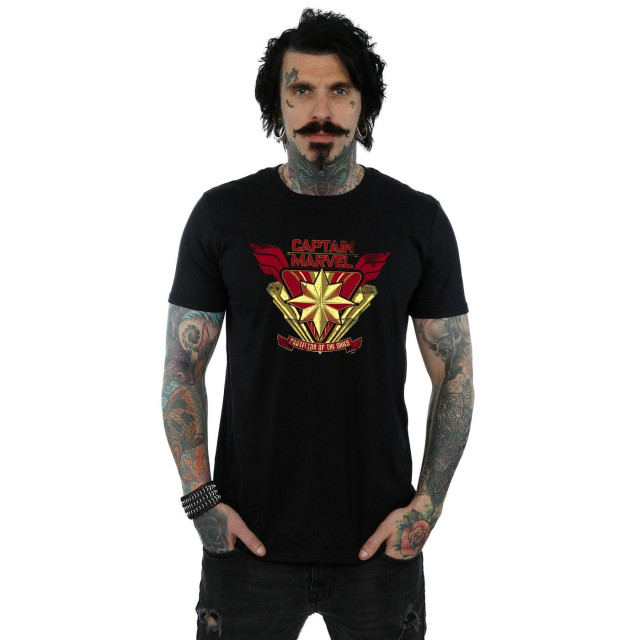 Li-cense Marvel heren captain beschermer van de lucht t-shirt UTBI20344_black large