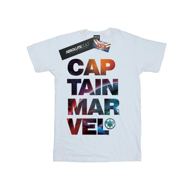 Li-cense Marvel heren captain ruimte tekst t-shirt UTBI20345_white large