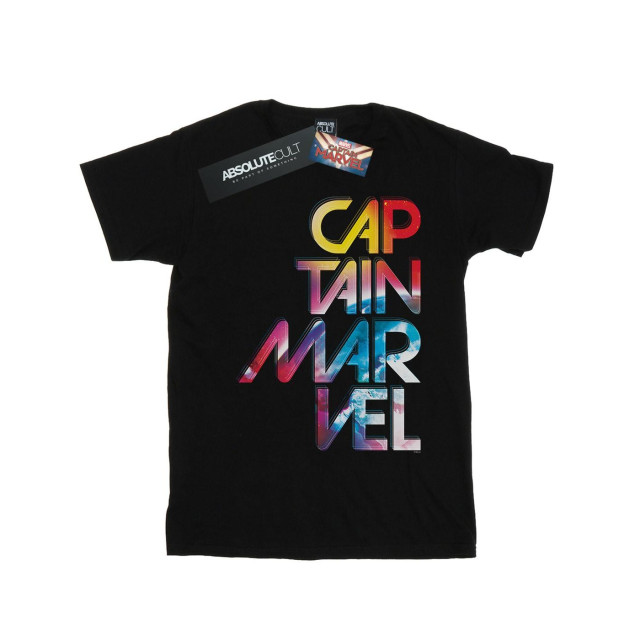 Li-cense Marvel heren captain galactic tekst t-shirt UTBI20294_black large