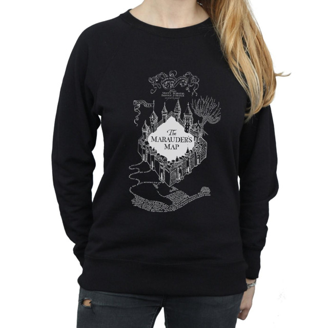 Li-cense Harry potter dames the marauder's map sweatshirt UTBI20238_black large
