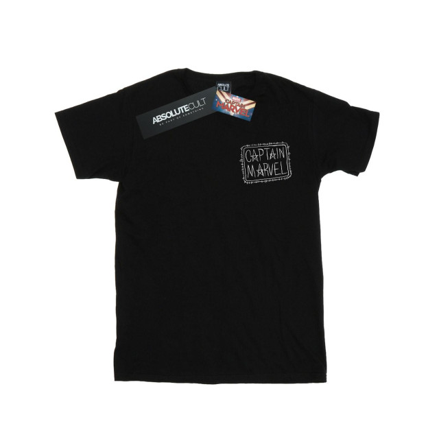 Li-cense Marvel heren captain borstlap t-shirt UTBI20245_black large