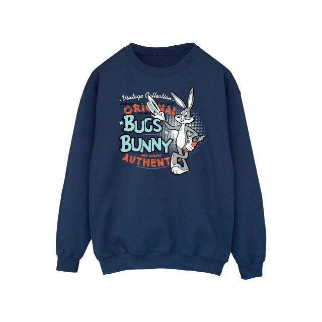 Li-cense Looney tunes unisex volwassen bugs bunny vintage sweatshirt UTBI2018_navyblue large