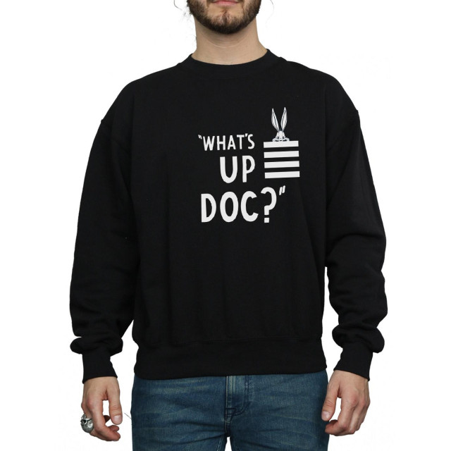 Li-cense Looney tunes unisex volwassen what´s up doc bugs bunny streep sweatshirt UTBI2016_black large