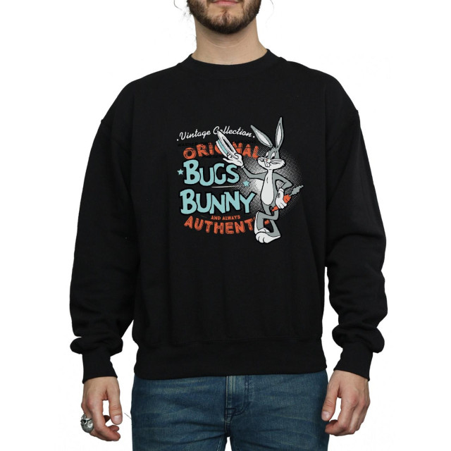 Li-cense Looney tunes unisex volwassen bugs bunny vintage sweatshirt UTBI2018_black large