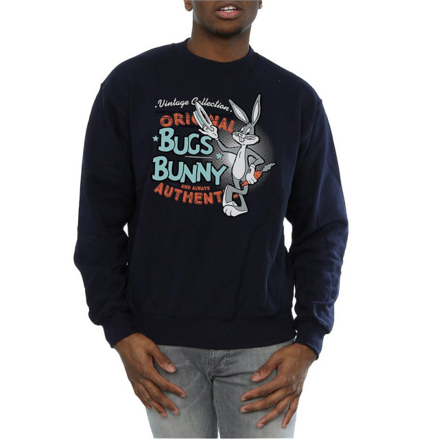 Li-cense Looney tunes unisex volwassen bugs bunny vintage sweatshirt UTBI2018_navyblue large