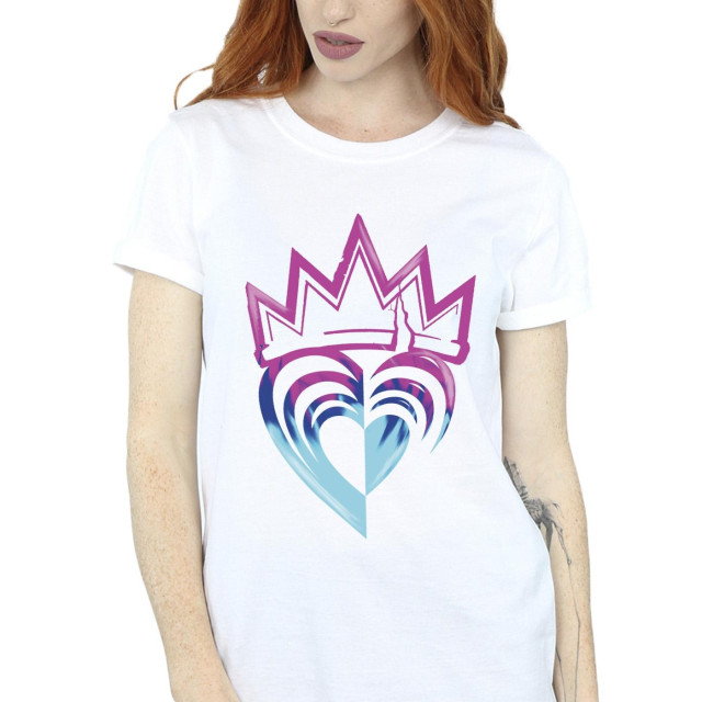 Li-cense Disney dames descendants roze kroon katoenen vriendje t-shirt UTBI20125_white large