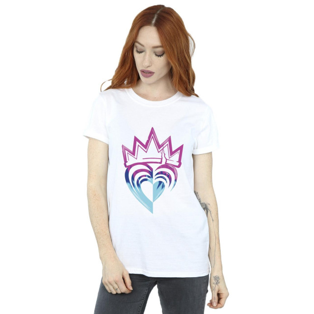 Li-cense Disney dames descendants roze kroon katoenen vriendje t-shirt UTBI20125_white large