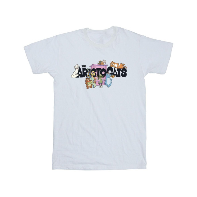 Li-cense Disney heren the aristocats muziek logo t-shirt UTBI20099_white large