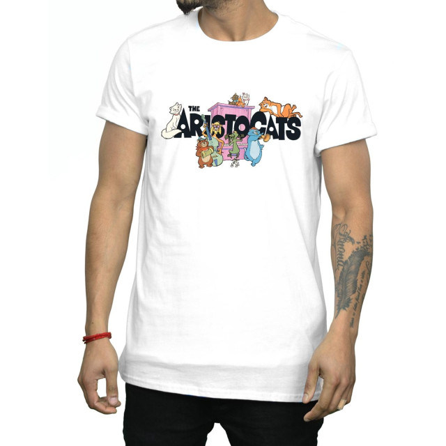 Li-cense Disney heren the aristocats muziek logo t-shirt UTBI20099_white large