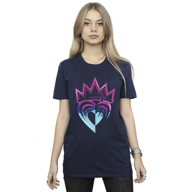 Li-cense Disney dames descendants roze kroon katoenen vriendje t-shirt UTBI20125_navyblue large