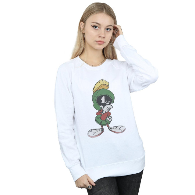 Li-cense Looney tunes dames marvin the martian pose heather sweatshirt UTBI2013_white large