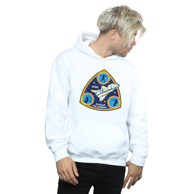 Li-cense Nasa heren klassieke spacelab life science hoodie UTBI19985_white large