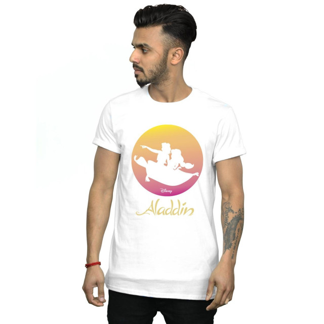 Li-cense Disney heren aladdin vliegende zonsondergang t-shirt UTBI20049_white large