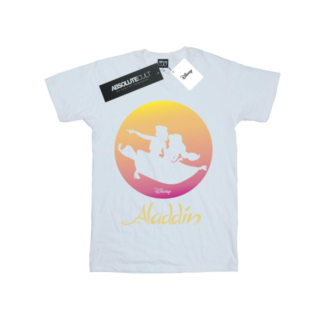 Li-cense Disney heren aladdin vliegende zonsondergang t-shirt UTBI20049_white large