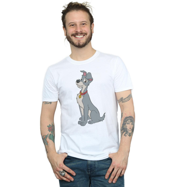 Li-cense Disney heren lady and the tramp spaghetti hart t-shirt UTBI19947_white large