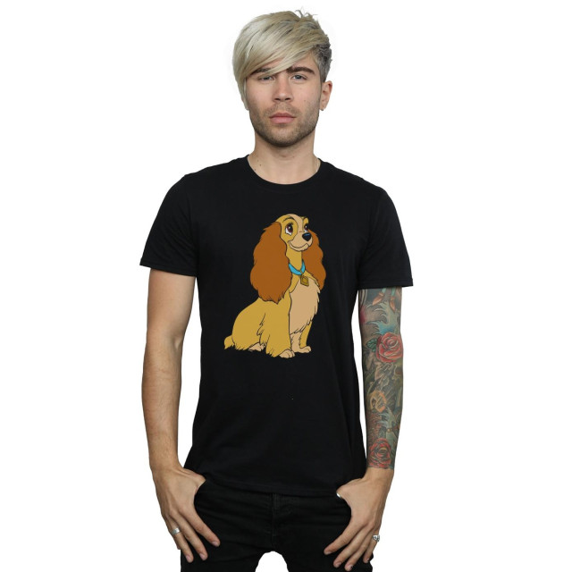 Li-cense Disney heren lady and the tramp lady spaghetti hart t-shirt UTBI19948_black large