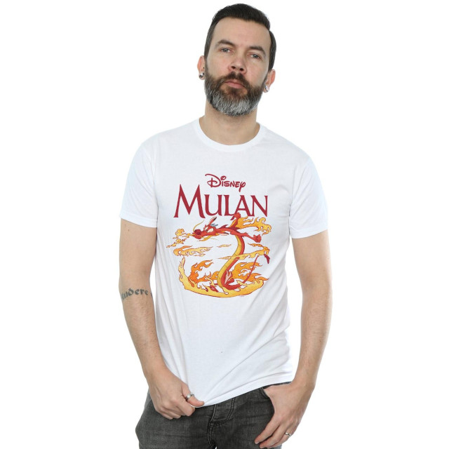 Li-cense Disney heren mulan mushu draak vuur t-shirt UTBI20025_white large