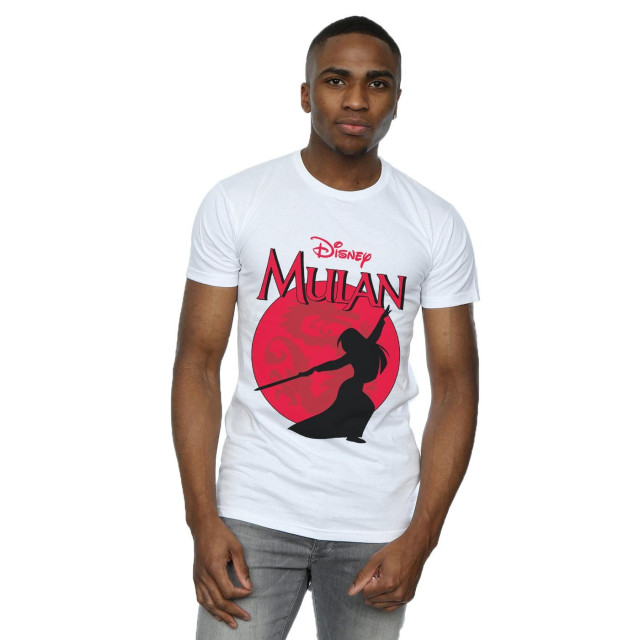 Li-cense Disney heren mulan draak silhouet t-shirt UTBI19920_white large