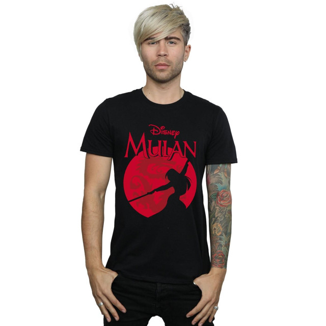 Li-cense Disney heren mulan draak silhouet t-shirt UTBI19920_black large