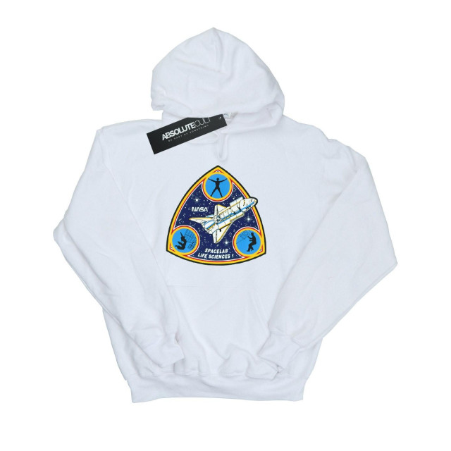 Li-cense Nasa heren klassieke spacelab life science hoodie UTBI19985_white large