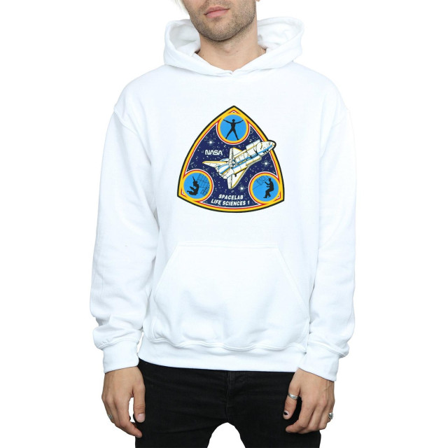 Li-cense Nasa heren klassieke spacelab life science hoodie UTBI19985_white large