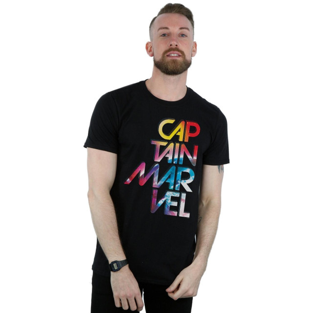 Li-cense Marvel heren captain galactic tekst t-shirt UTBI20294_black large