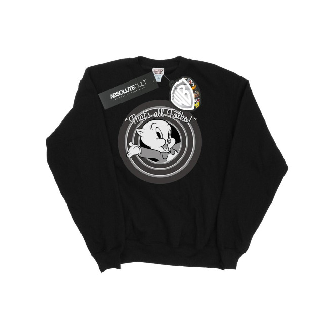 Li-cense Looney tunes heren that´s all folks porky pig sweatshirt UTBI1987_black large