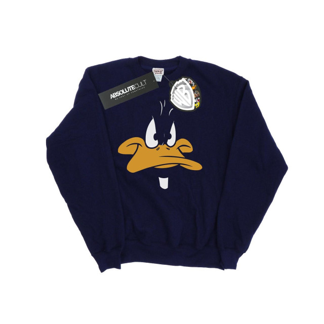 Li-cense Looney tunes dames daffy duck gezicht sweatshirt UTBI1988_navyblue large