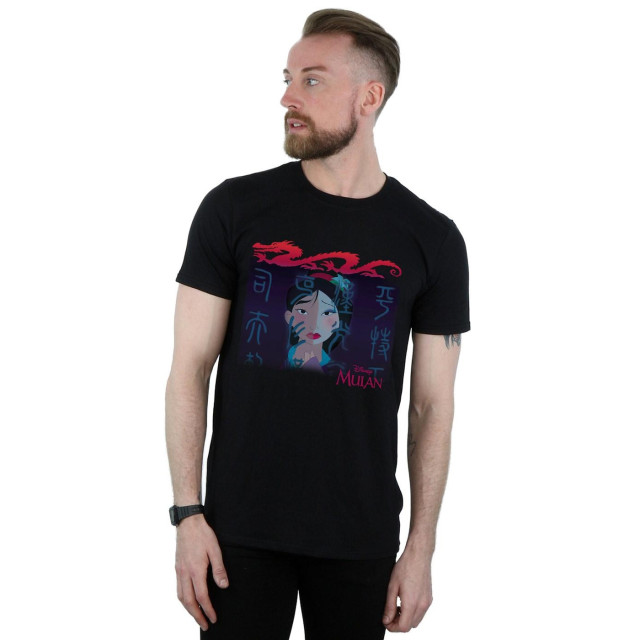 Li-cense Disney heren mulan geisha gezicht t-shirt UTBI19843_black large