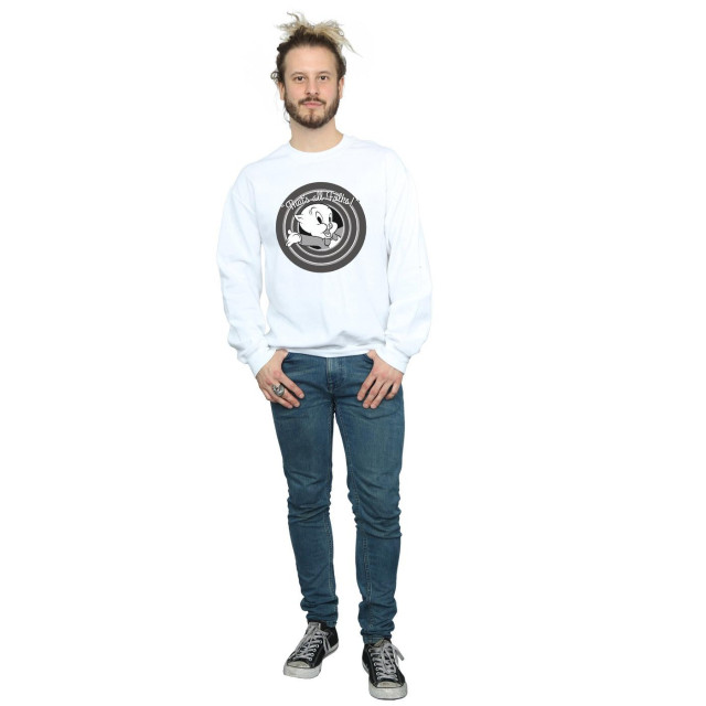 Li-cense Looney tunes heren that´s all folks porky pig sweatshirt UTBI1987_white large