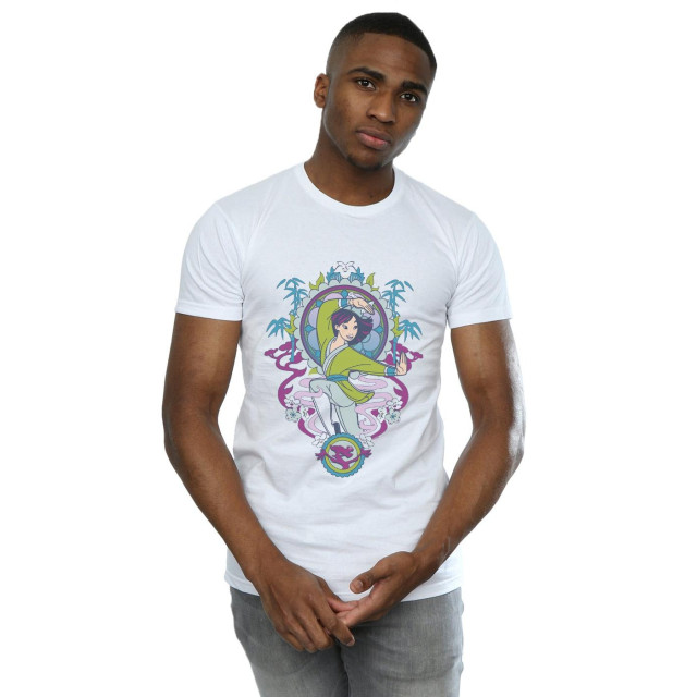 Li-cense Disney heren mulan ornamental t-shirt UTBI19842_white large