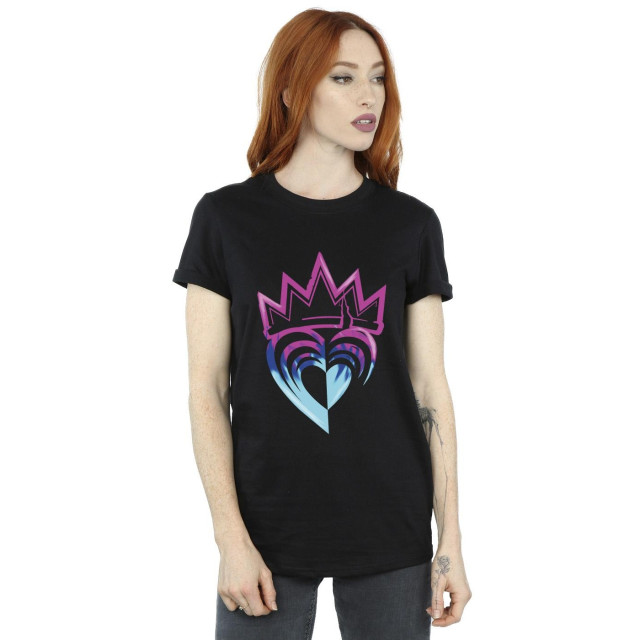 Li-cense Disney dames descendants roze kroon katoenen vriendje t-shirt UTBI20125_black large