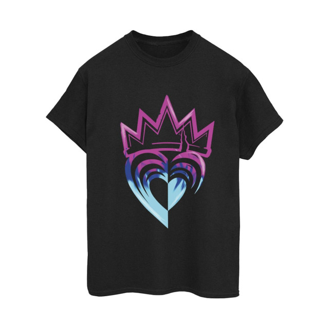 Li-cense Disney dames descendants roze kroon katoenen vriendje t-shirt UTBI20125_black large