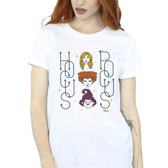 Li-cense Disney dames hocus pocus gezichten katoenen vriendje t-shirt UTBI20296_white large
