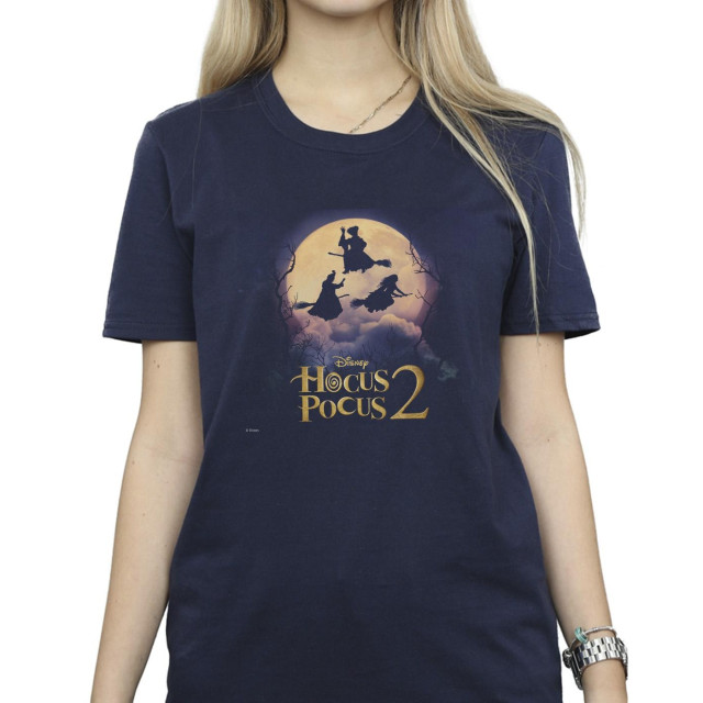 Li-cense Disney dames hocus pocus heksen vliegend katoenen vriendje t-shirt UTBI20297_navyblue large