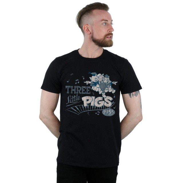Li-cense Disney heren drie kleine varkens 1933 t-shirt UTBI19671_black large
