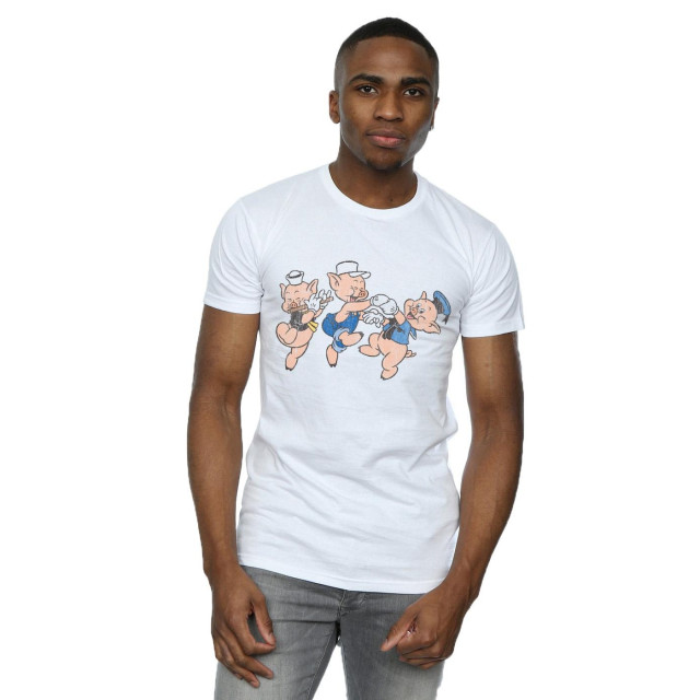 Li-cense Disney heren drie kleine varkens hebben plezier t-shirt UTBI19620_white large