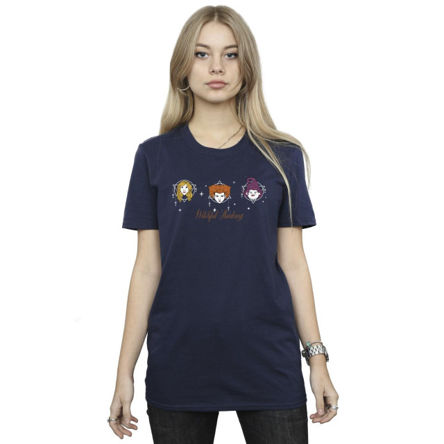 Li-cense Disney dames hocus pocus heksachtig denkend katoenen vriendje t-shirt UTBI20274_navyblue large